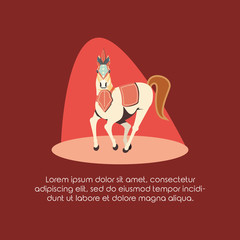 carnival horse circus show decoration retro