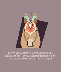 circus horse carnival festival decorated accessories