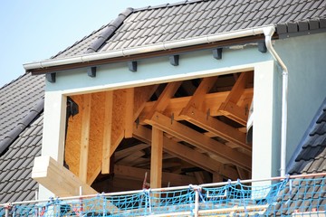 Roof extansions on a residential home