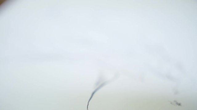 Pulling focus through a piece of artwork.