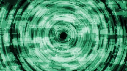 Circular and scientific digital art