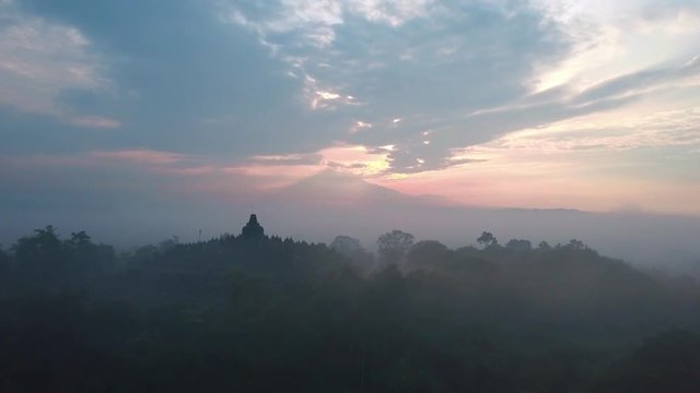Sunrise at Candi Borobudur