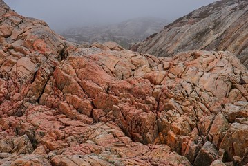 Felsen im Nebel