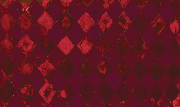 Fototapeta Watercolor hand drawn  Grunge vintage circus background  