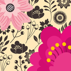 decorative flowers natural floral background