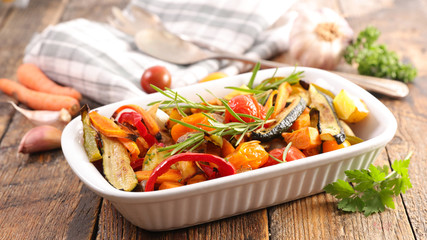 roasted vegetable and herbs