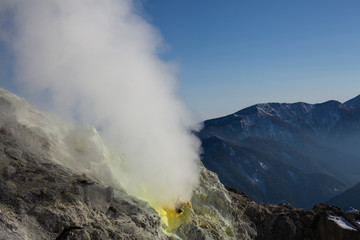 Fototapeta na wymiar Volcano 火山　焼岳