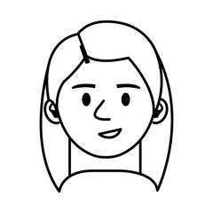 Obraz premium beautiful and young woman head character