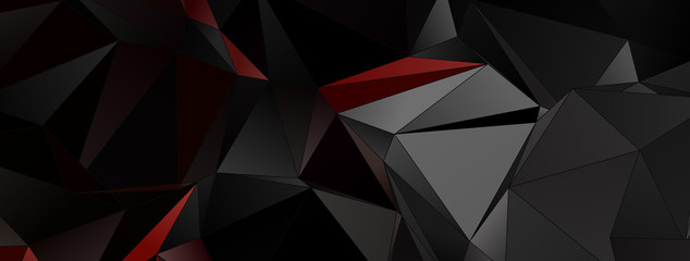 Naklejka premium Triangular 3d, modern background