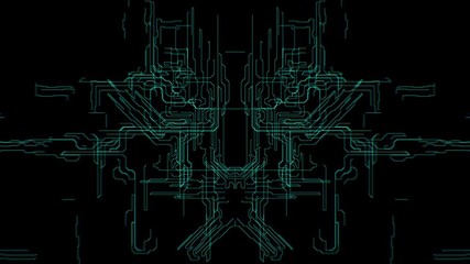 Wires and cables of a digital motherboard