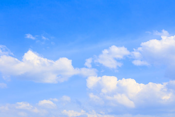 blue sky vivid with the cloud art of nature beautiful and copy space for add text