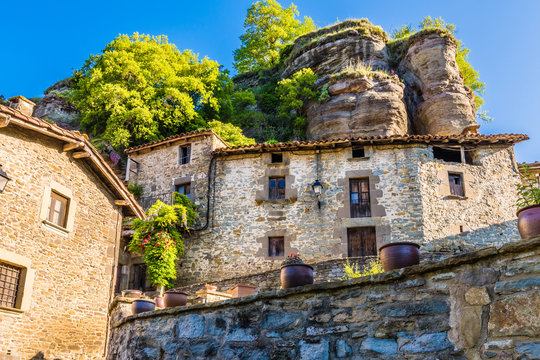 Beautiful ancient village of Rupit (Catalonia, Spain)