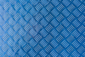 Aluminium blue textured surface.