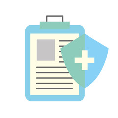 medical clipboard report and shield protection
