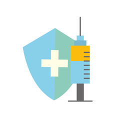 medical shield protection and syringe care