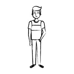 Fototapeta premium young and casual man character