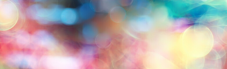 blurred bokeh city background / glare and glowing light in night city, modern beautiful bright background