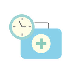 medical suitcase first aid emergency time clock