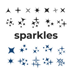 Glowing light effect star. Sparkle lights vector