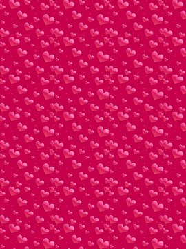 pink hearts illustration 