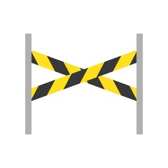barrier stand, police related icon