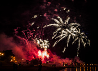 Detail from the biggest fireworks that lasted twenty-one minutes