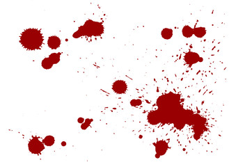 Abstract background with red blood splatters