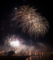 Detail from the biggest fireworks that lasted twenty-one minutes