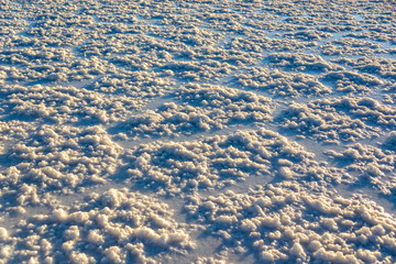 Detail of the salt in Salar de Uyuni (Uyuni salt flats), Potosi, Bolivia, South America
