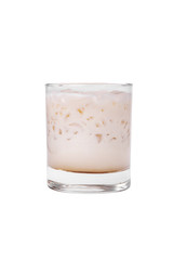 Summer cocktail on isolated white background