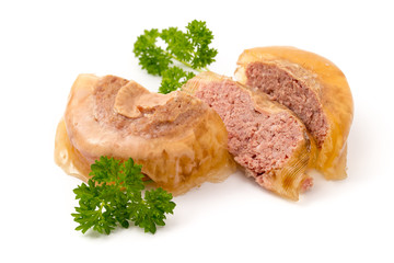 Frühstücksfleisch in Gelee