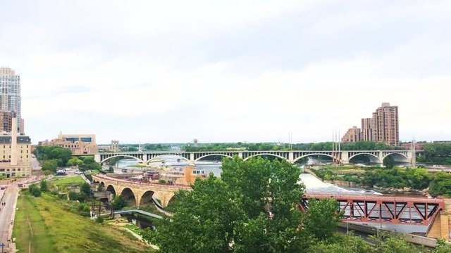 high view look Minneapolis city