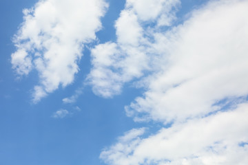 View of beautiful blue sky with white clouds