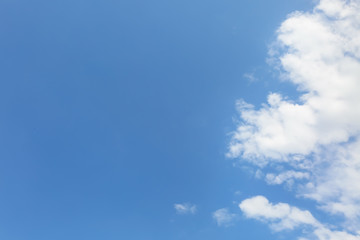 View of beautiful blue sky with white clouds