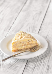 Portion of egyptian cake