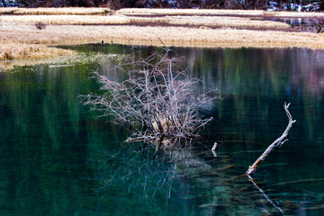 四川九寨沟冬季风光