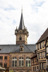 Fototapeta na wymiar Obernai. Beffroi. Alsace, Bas Rhin. Grand Est