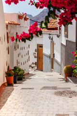 Street in Fataga, Gran Canaria,