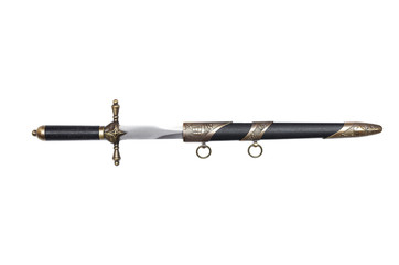 Dagger blade isolated on the white background.