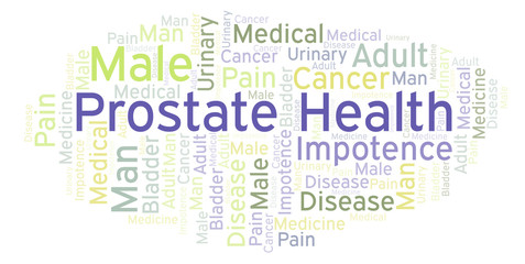 Obraz premium Prostate Health word cloud.