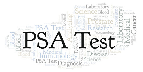 Obraz premium PSA Test word cloud.