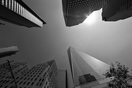 Grattacieli a New York in bianco e nero