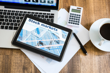 Stock market calculations and trading with a Tablet PC and Lapto