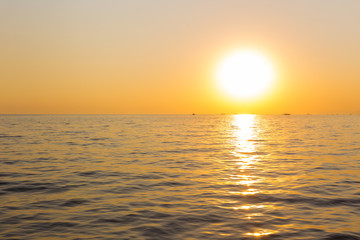 Sunrise on the beach, Black Sea