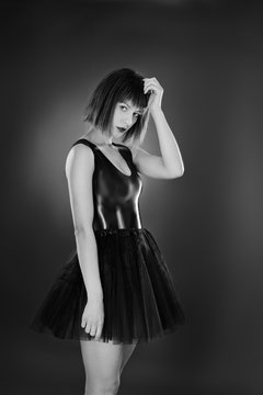 sexy woman in latex