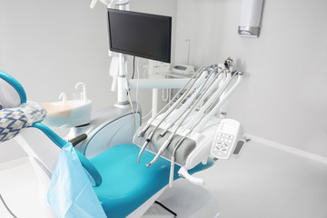 Equipment in modern dentist's office