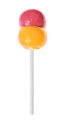 Colorful lollipop on white background