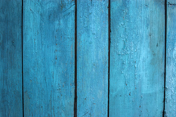Fototapeta na wymiar Shabby blue wood background