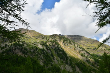 summit rock panorama landscape of the high mountains in south tyrol italy europe 