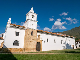 Fototapeta na wymiar Colombia, Villa de Leyva, Church (Iglesia del Carmen)
